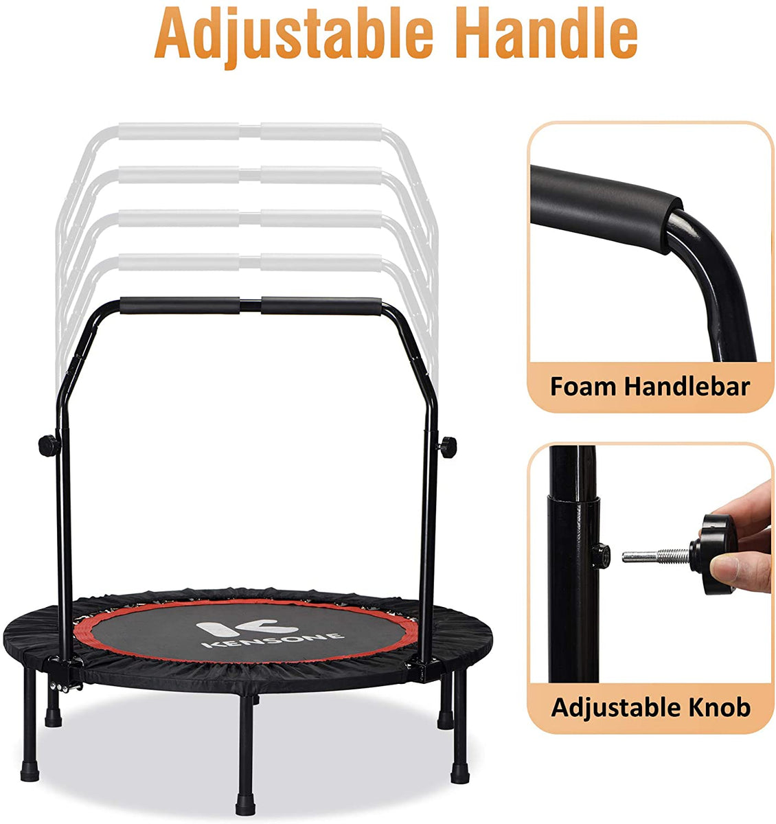  Newan 48 Fitness Trampoline with Adjustable Handle
