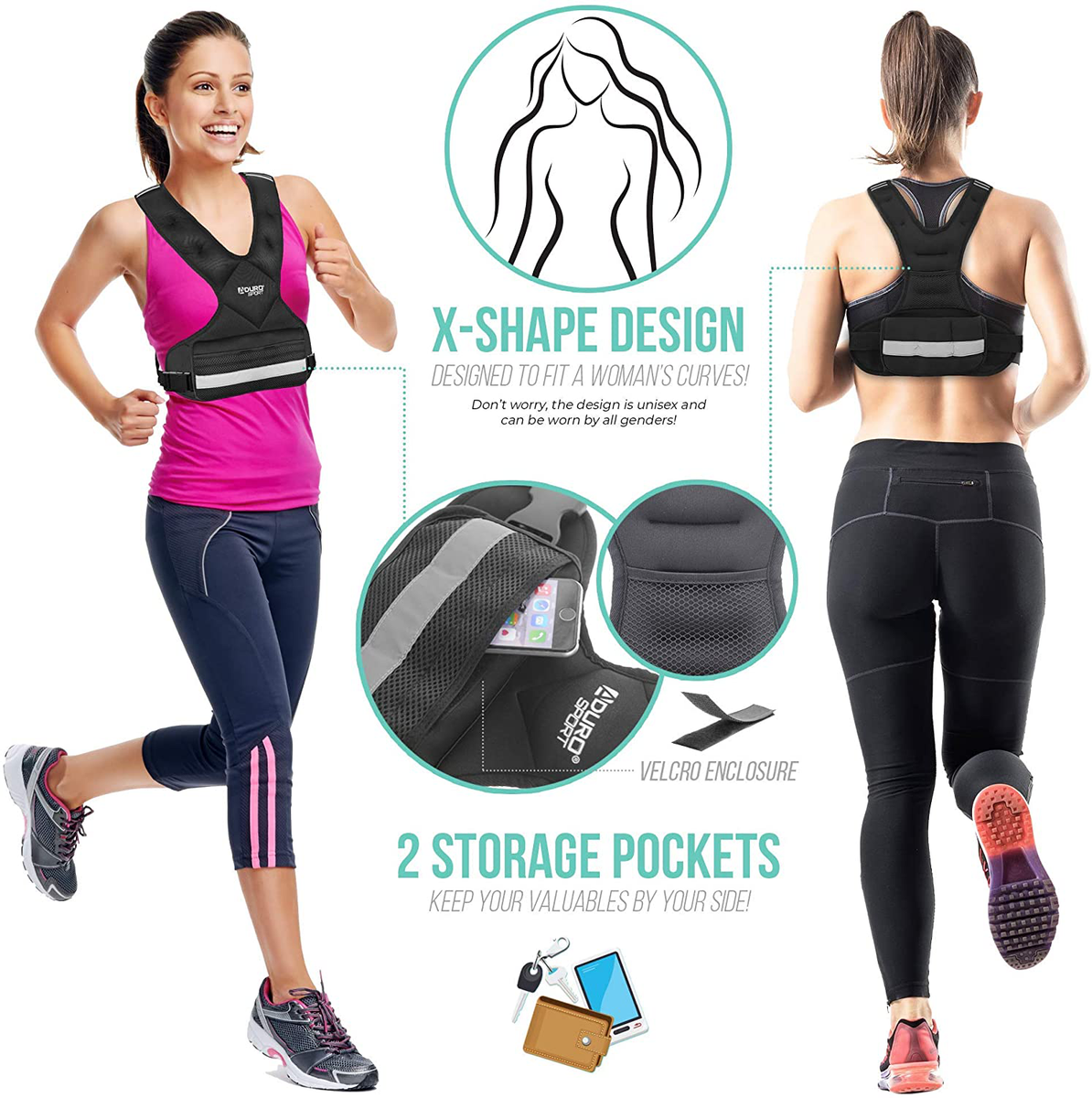 Weighted Vest Workout Equipment Body Weight Vest – Aduro Sport