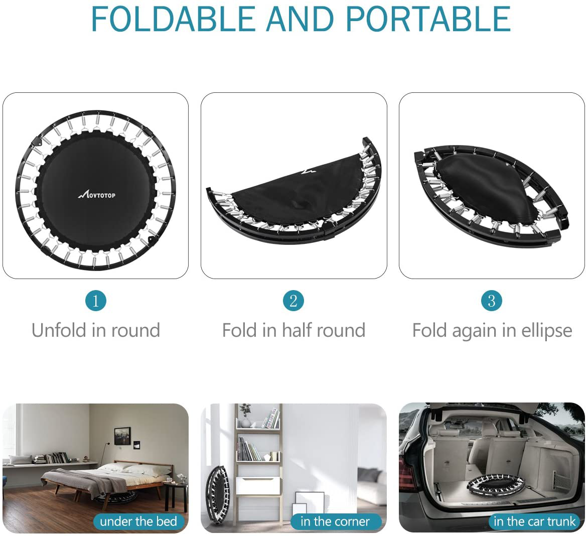 Movtotop folding trampoline sale