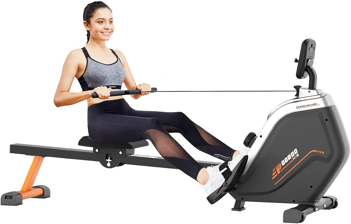 pooboo Magnetic Rowing Machine for Home Use Foldable Exercise pooboo Magnetic Rowing Machine for Home Use Foldable Exercise