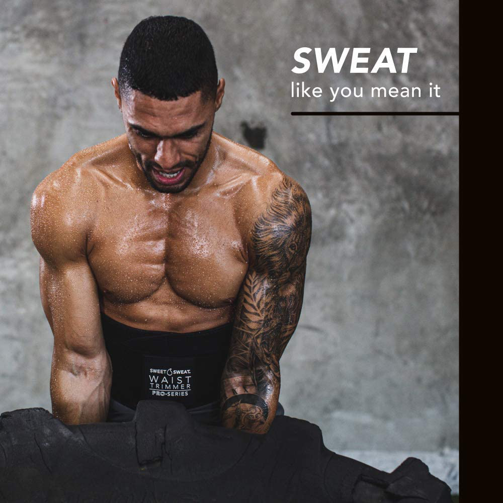 Premium Sweet Sweat Waist Trimmer Pro Series Belt with Adjustable Ve Shop Fitness Doctor