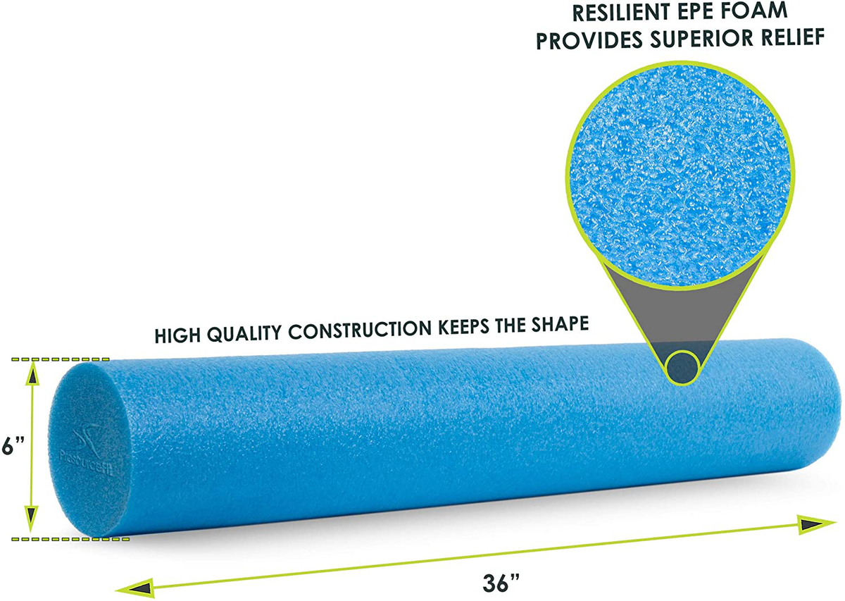 High Density Half-Round Foam Roller 36 x 3 - ProsourceFit