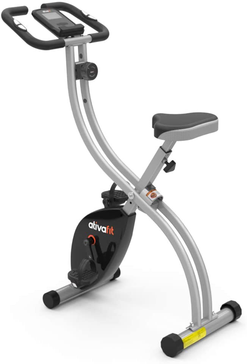 ATIVAFIT Indoor Cycling Bike Folding Magnetic Upright Bike Stationary Shop Fitness Doctor