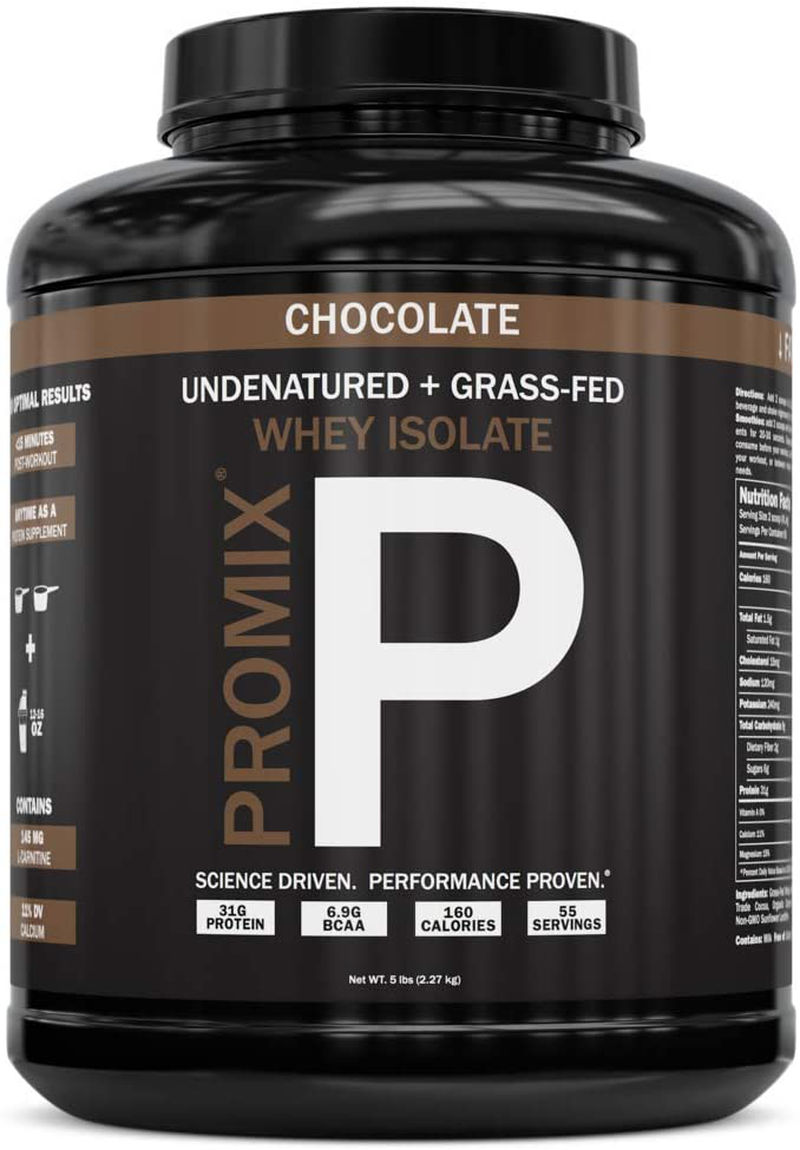 PROMIX: #1 Chocolate Undenatured Grass Fed Whey Isolate. Cold Processe Shop Fitness Doctor PROMIX: #1 Chocolate Undenatured Grass Fed Whey Isolate. Cold Processe Shop Fitness Doctor