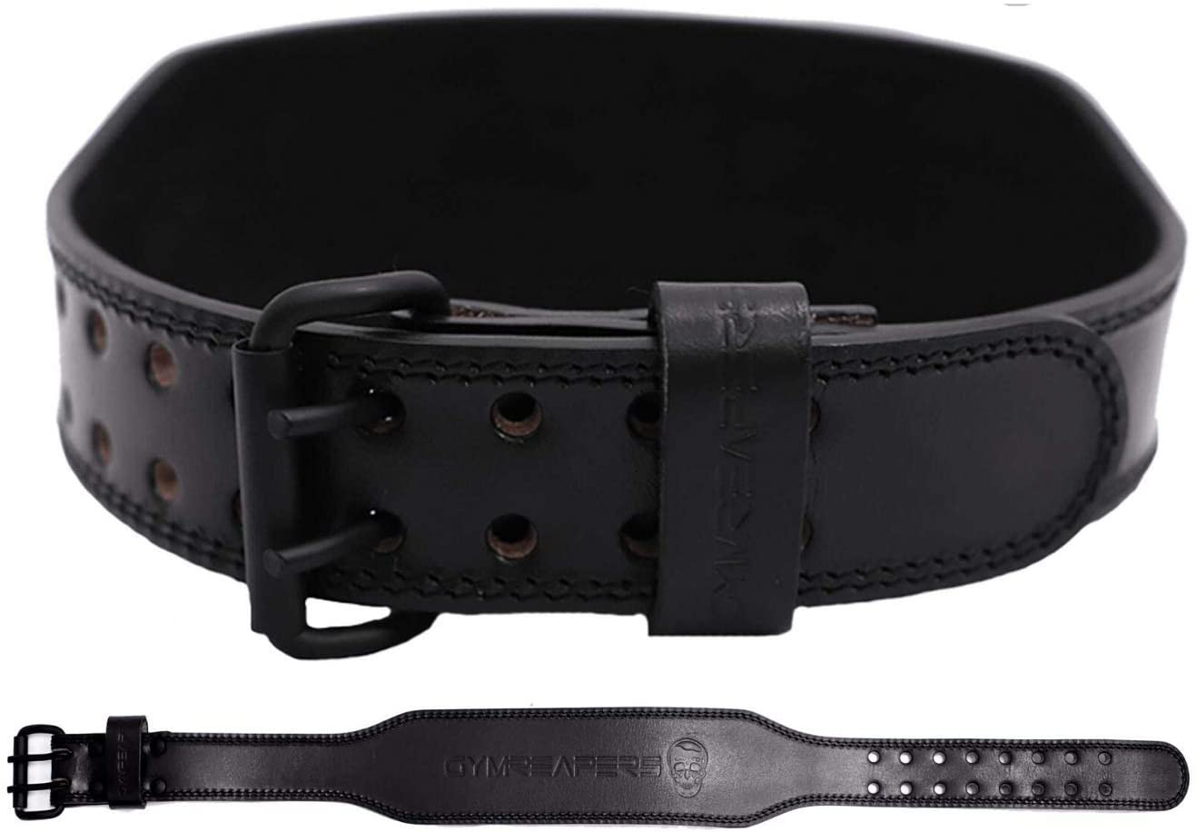 RDX Weight Lifting Belt Gym Fitness, Cowhide Leather, 4” 6” Padded Lumbar  Back Support, 10 Adjustable Holes, Weightlifting Powerlifting Bodybuilding