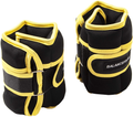 GoFit Adjustable Ankle Weights By GF-5W, 5 LB, Negro
