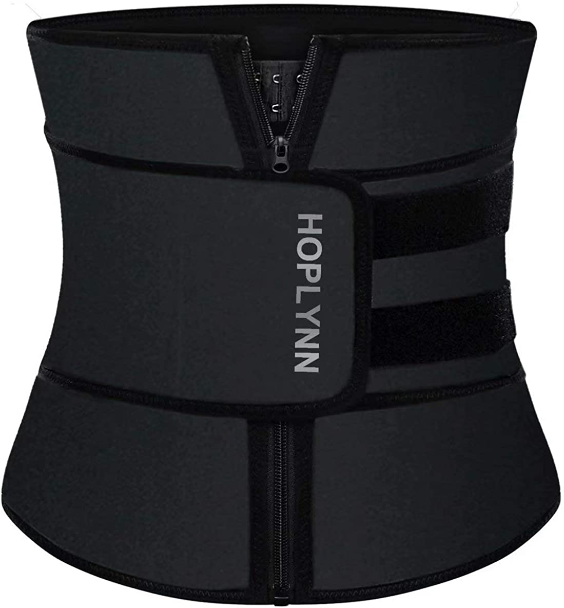 GetUSCart- HOPLYNN Neoprene Sauna Sweat Waist Trainer Corset Trimmer Vest  for Women Weight Loss, Waist Cincher Shaper Slimmer Black Large