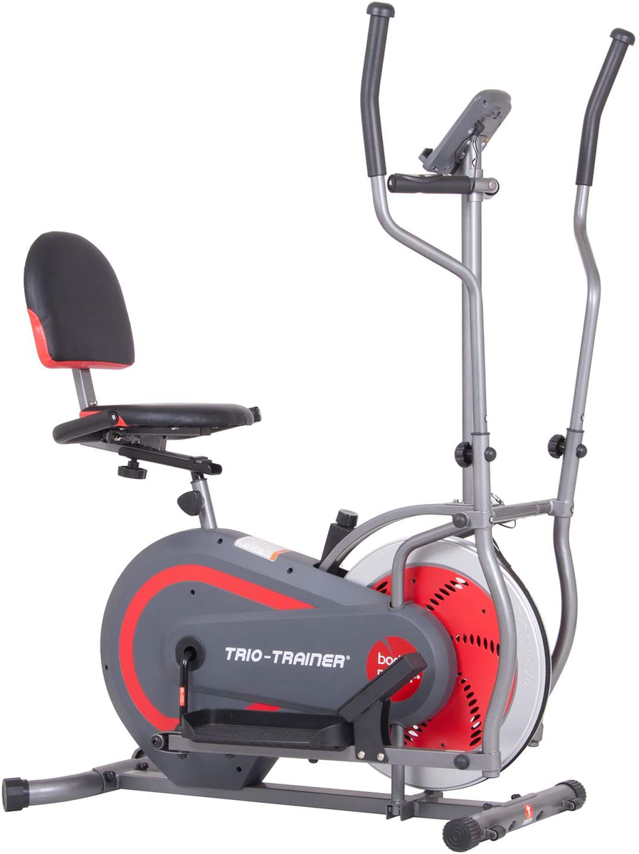 Body Power 3-in-1 Exercise Machine, Trio Trainer, Elliptical and Uprig ...